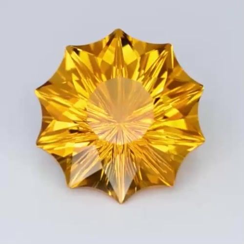 CITRINE FANCY 31.78ct YELLOW Orangey Yellow EC BRAZIL HEATED