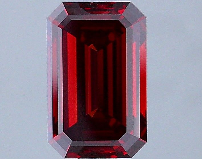 1.58-carat emerald diamond with null color, null cut, and VVS2 clarity.