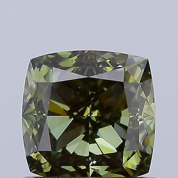 1.07 CT Fancy Deep Green CUSHION MODIFIED