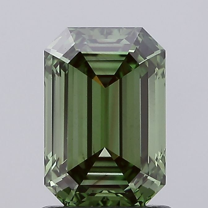 1.41-carat emerald diamond with null color, null cut, and VS1 clarity.