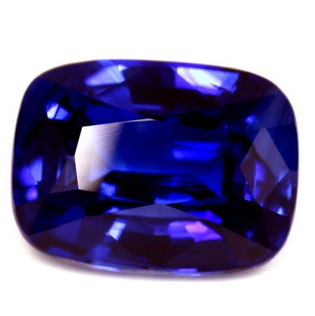 Szafir 7,00 ct, niebieski, szlif cushion