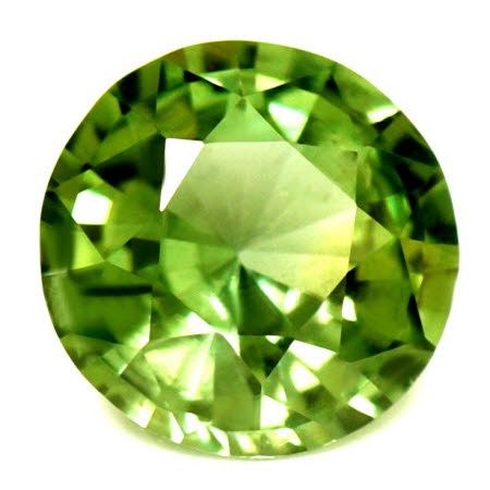 Szafir 1,19 ct, zielony, szlif okrągły