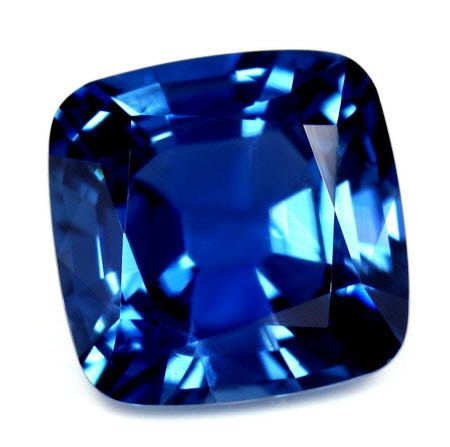 Szafir 2,85 ct, niebieski, szlif cushion