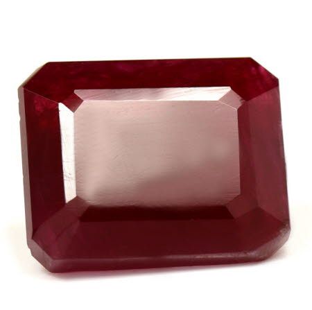 Rubin 3,74 ct, czerwony, szlif szmaragdowy