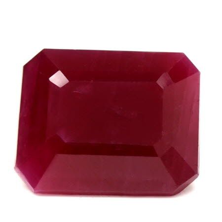 Rubin 3,18 ct, czerwony, szlif szmaragdowy