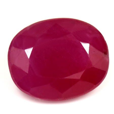 Rubin 2,69 ct, czerwony, szlif owalny