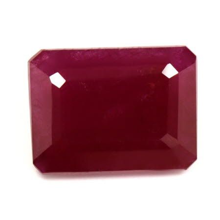 Rubin 2,42 ct, czerwony, szlif szmaragdowy