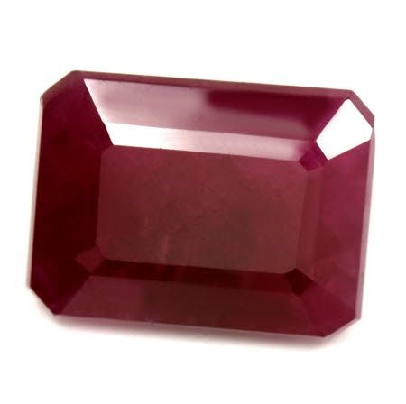 Rubin 4,41 ct, czerwony, szlif szmaragdowy