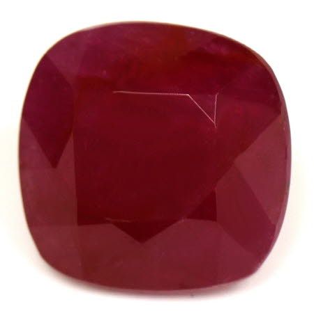 Rubin 2,38 ct, czerwony, szlif cushion
