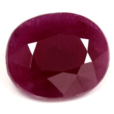 Rubin 9,14 ct, czerwony, szlif owalny