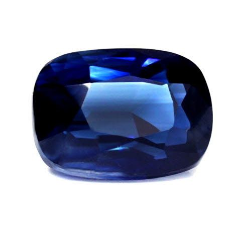 Szafir 1,29 ct, niebieski, szlif cushion