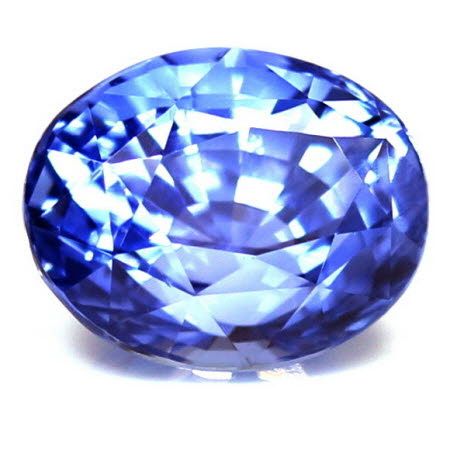 Szafir 1,45 ct, niebieski, szlif owalny