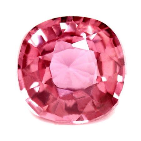 Szafir 1,05 ct, różowy, szlif cushion