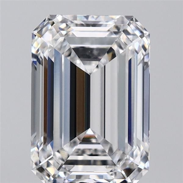 2.73-carat emerald diamond with E color, null cut, and VS1 clarity.