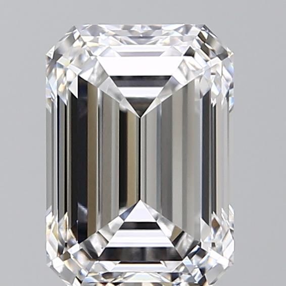 2.76-carat emerald diamond with D color, null cut, and VS1 clarity.