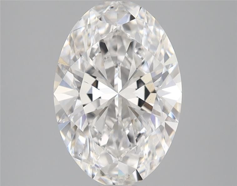 2.07-carat oval diamond with E color, null cut, and VS2 clarity.