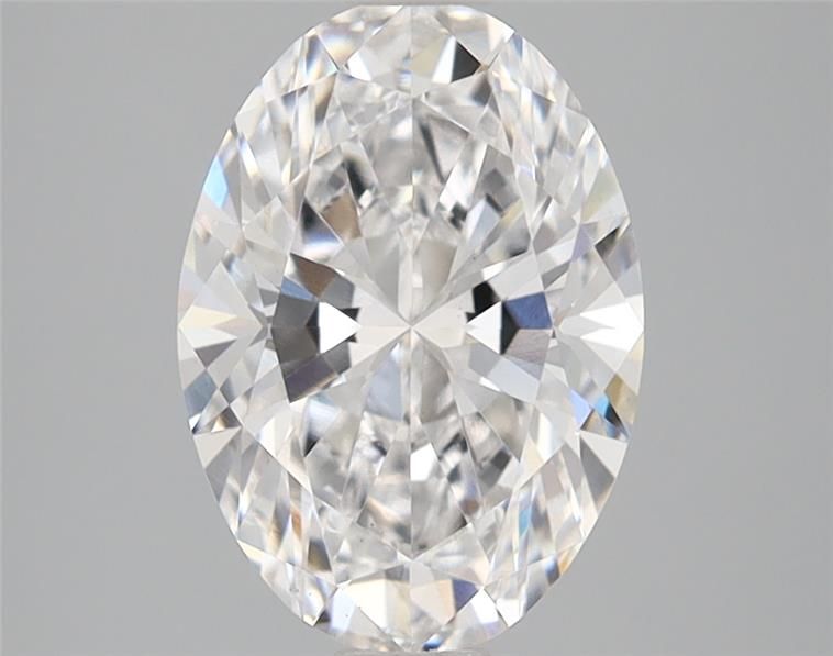 2.05-carat oval diamond with D color, null cut, and VS2 clarity.