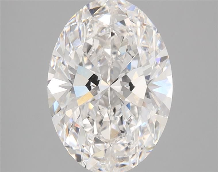 2.07-carat oval diamond with E color, null cut, and VS1 clarity.