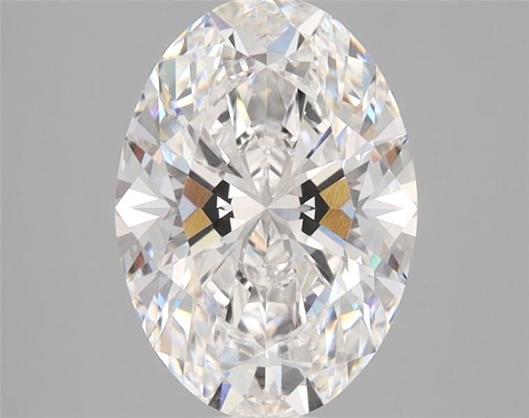 2.03-carat oval diamond with E color, null cut, and VS1 clarity.