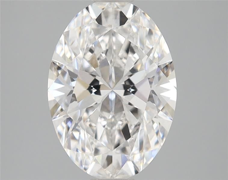 2.07-carat oval diamond with E color, null cut, and VS1 clarity.