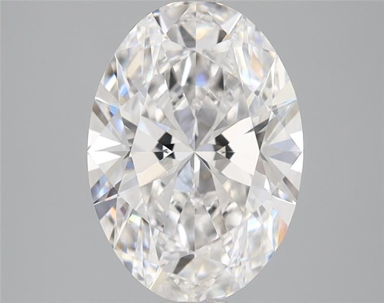 2.07-carat oval diamond with D color, null cut, and VS1 clarity.