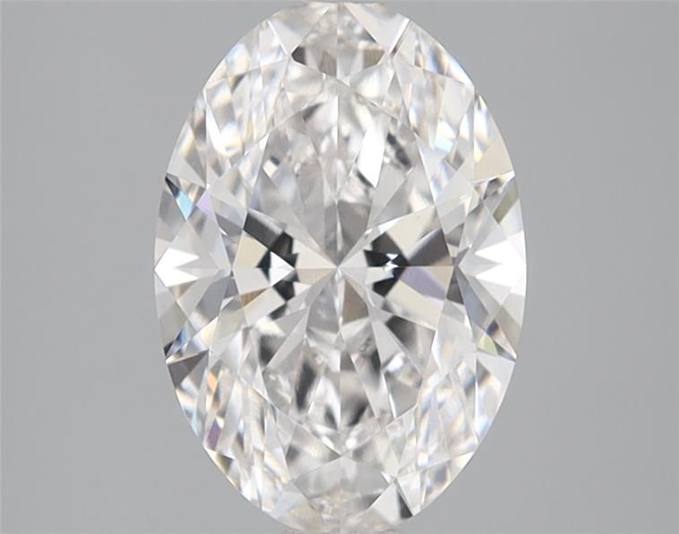 1.77-carat oval diamond with E color, null cut, and VVS2 clarity.