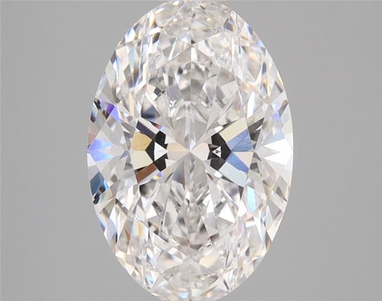 2.08-carat oval diamond with E color, null cut, and VS1 clarity.
