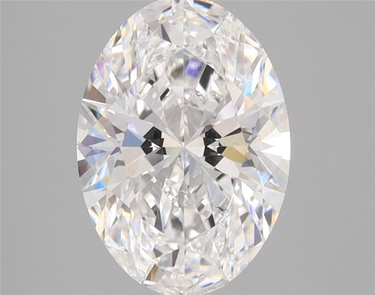 2.08-carat oval diamond with D color, null cut, and VS1 clarity.