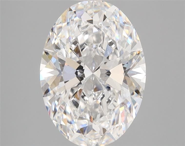 2.04-carat oval diamond with D color, null cut, and VVS2 clarity.