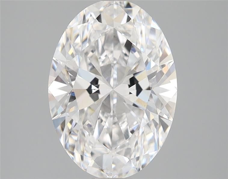 2.08-carat oval diamond with D color, null cut, and VS1 clarity.