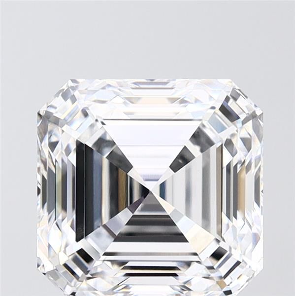 3.52-carat asscher diamond with E color, null cut, and VS1 clarity.