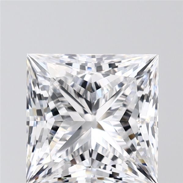 2.53-carat princess diamond with E color, null cut, and VS1 clarity.