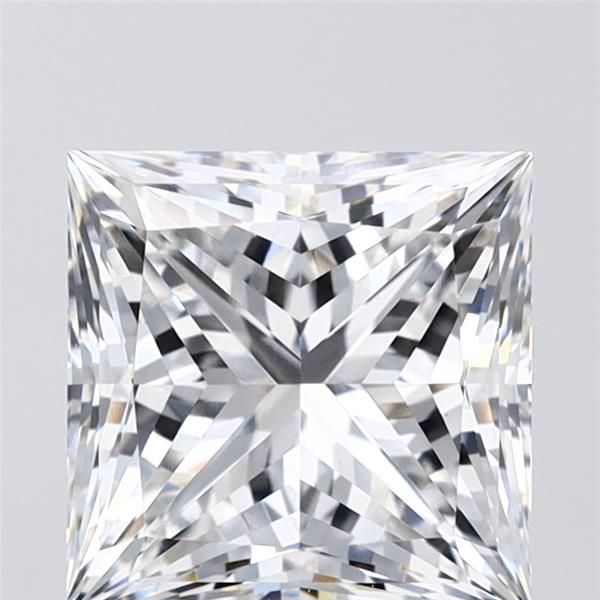 3.08-carat princess diamond with E color, null cut, and VS1 clarity.