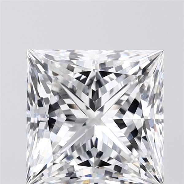 2.72-carat princess diamond with E color, null cut, and VS1 clarity.