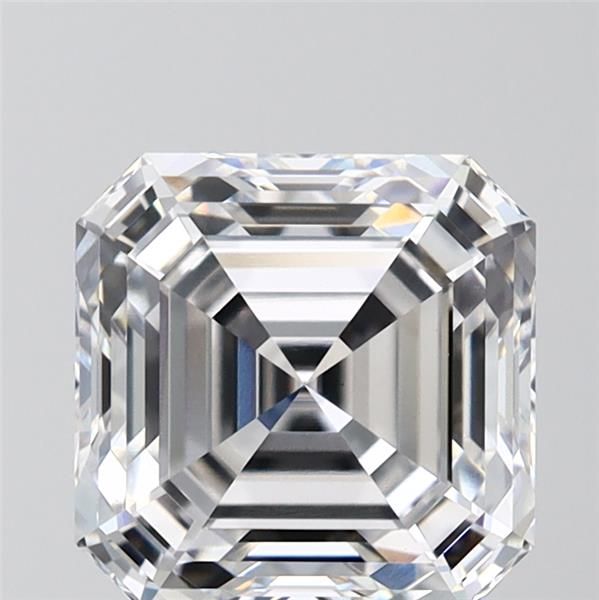 3.07-carat asscher diamond with D color, null cut, and VS1 clarity.