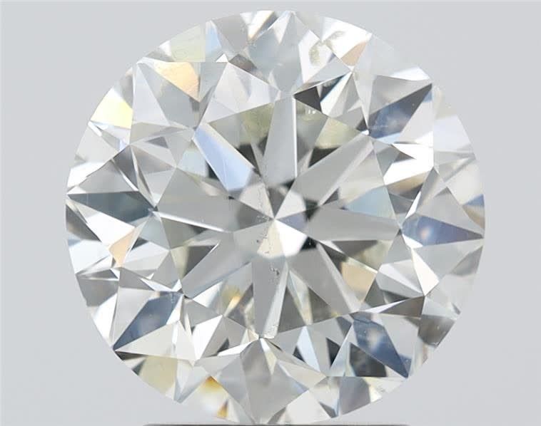 Diamant Rond 2.84 ct - Couleur I - Pureté SI2