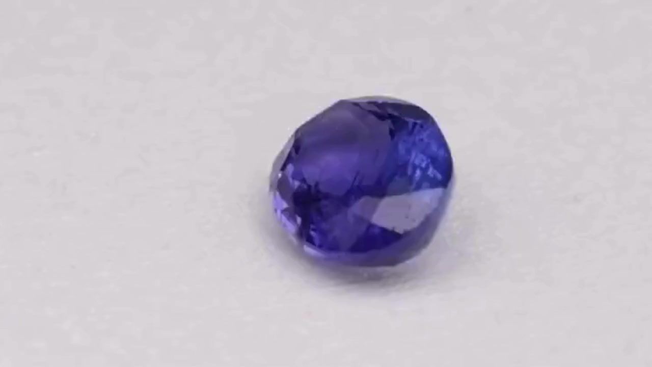 Tanzanit 4,33 ct, niebieski, szlif owalny