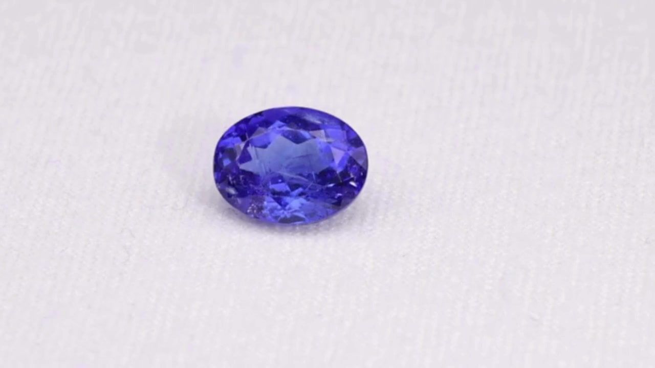 Tanzanit 2,71 ct, niebieski, szlif owalny