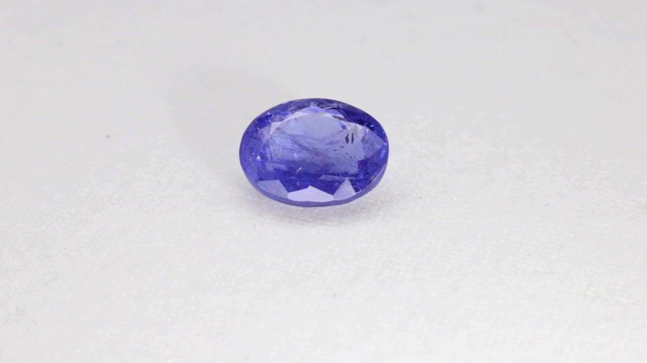 Tanzanit 4,68 ct, niebieski, szlif owalny
