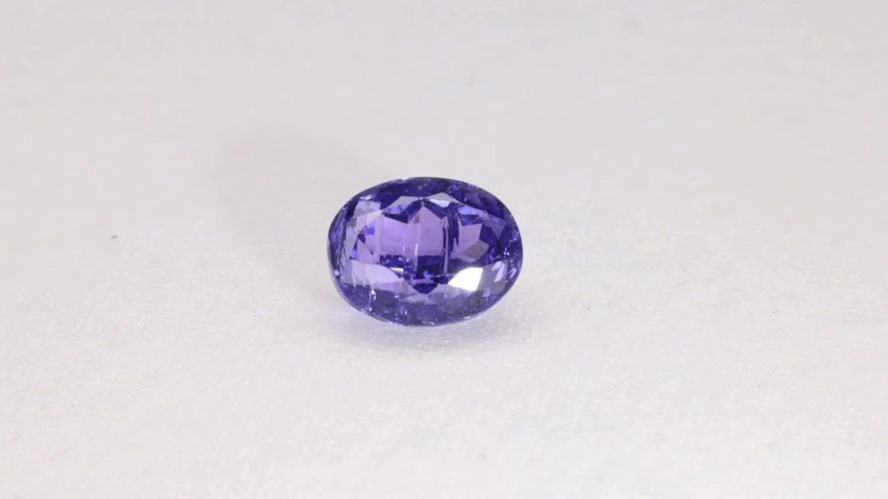 Tanzanit 4,09 ct, fioletowy, szlif owalny