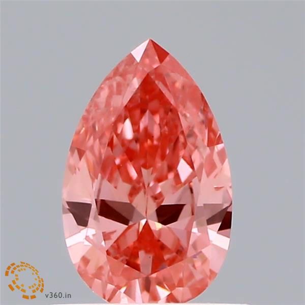 0.56 CT Fancy Vivid Pink PEAR