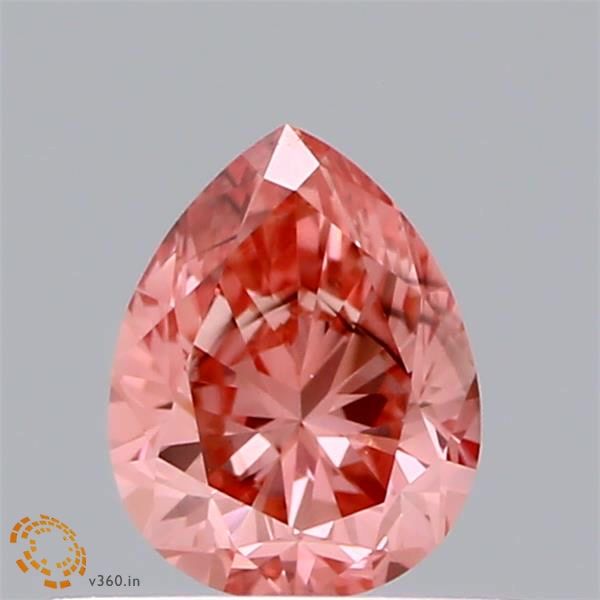 0.49 CT Fancy Vivid Pink PEAR