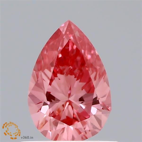 0.58 CT Fancy Vivid Pink PEAR