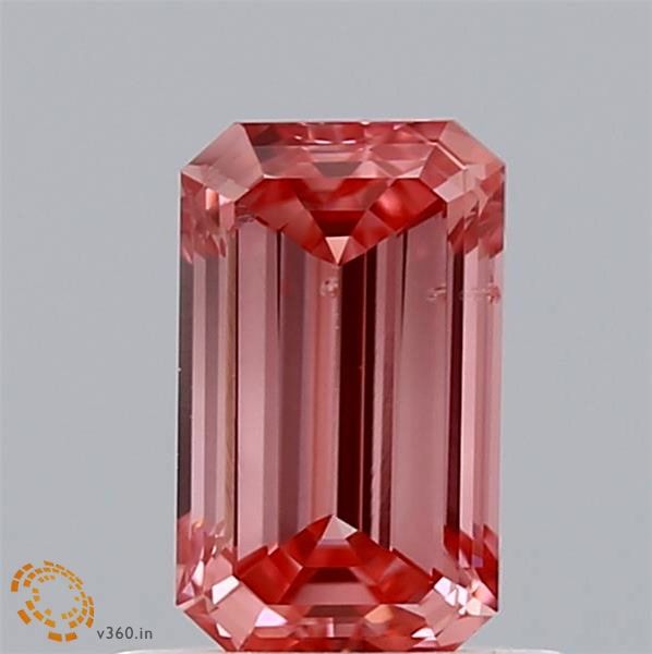 0.59 CT Fancy Vivid Pink EMERALD