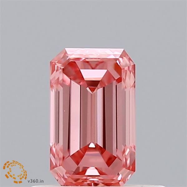 0.48 CT Fancy Intense Pink EMERALD