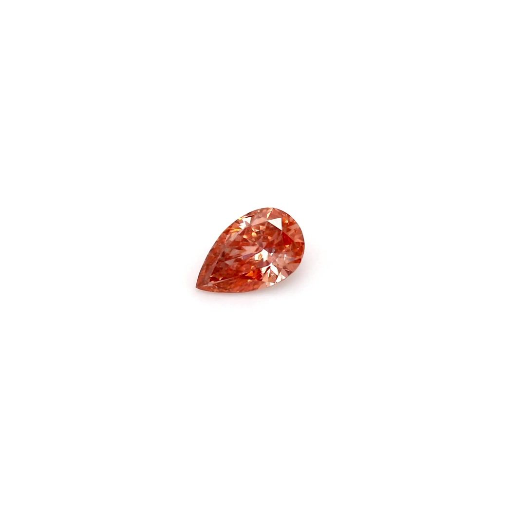 0.45 CT Fancy Deep Orange PEAR