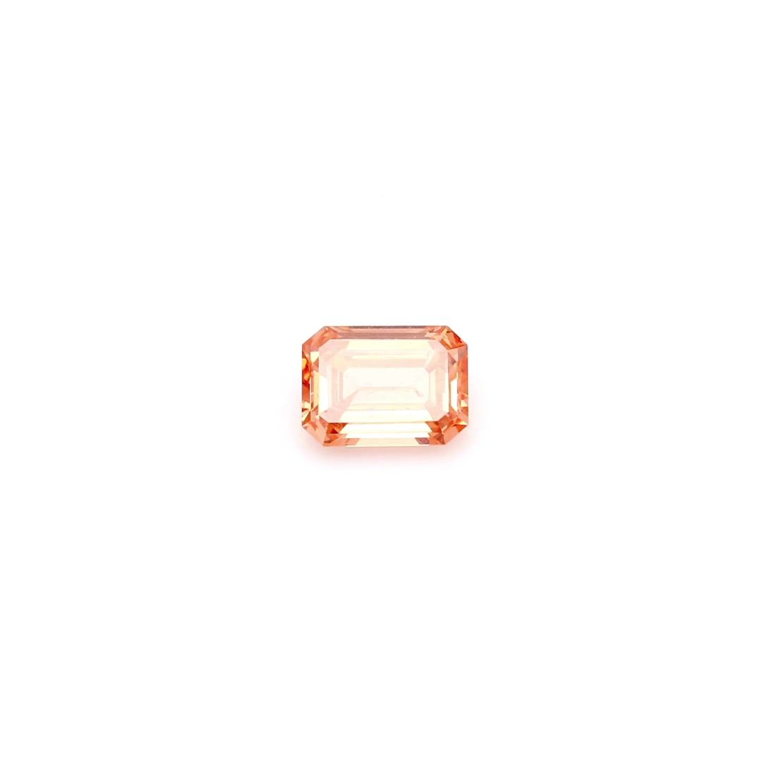 0.58 CT Fancy Pinkish Orange EMERALD