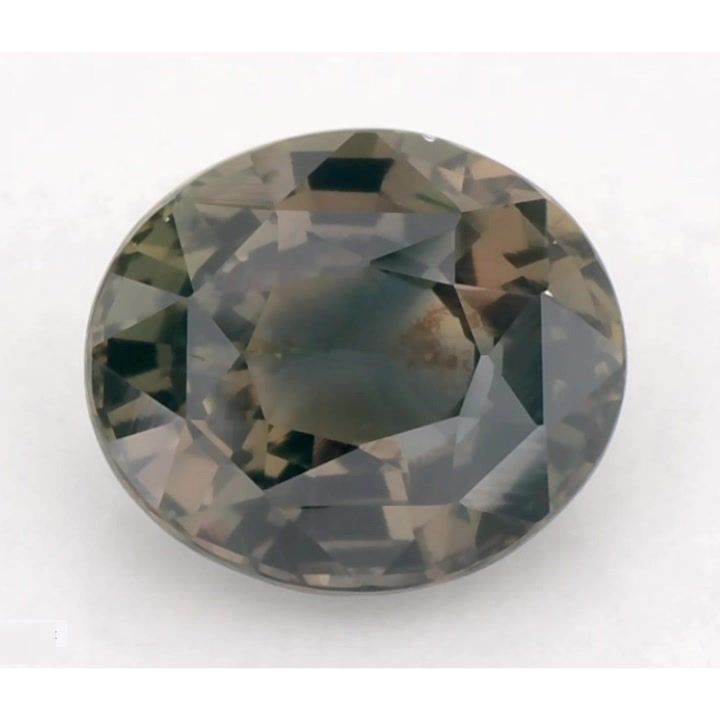 Szafir 1,44 ct, zielony, szlif owalny
