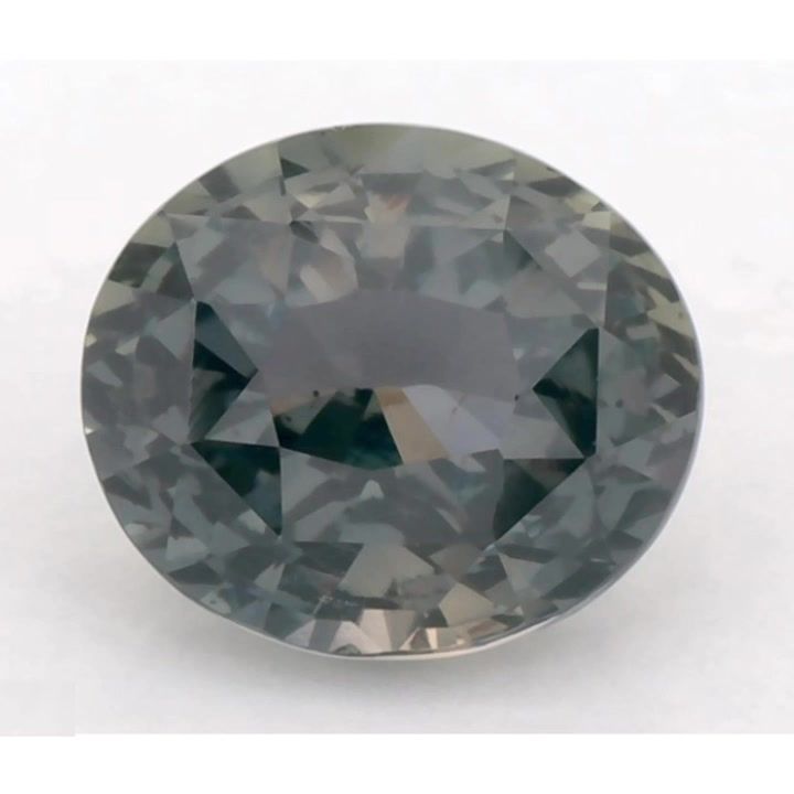 Szafir 1,60 ct, zielony, szlif owalny