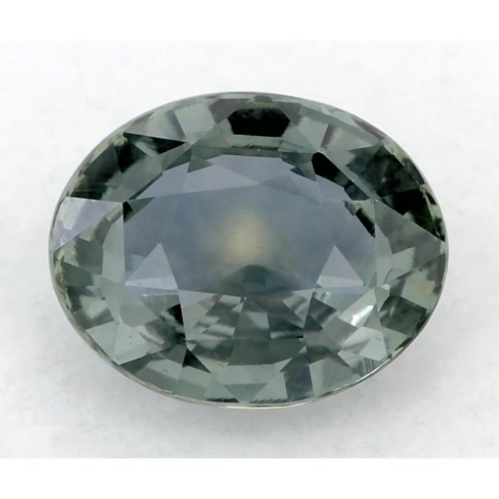Szafir 1,64 ct, zielony, szlif owalny
